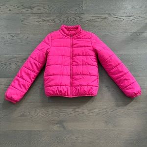 Joe fresh pink fall jacket sz 14 EUC worn once